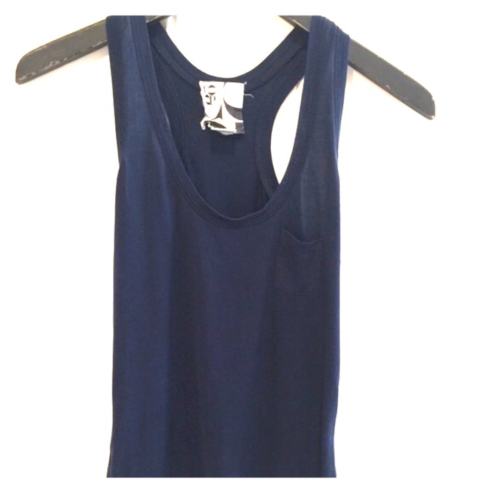 Barney’s New York Coop Navy Blue Tank Top - S
